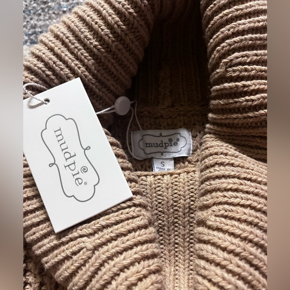 NWT Mudpie Size S Waffle Sweater Taupe - Picture 4 of 6